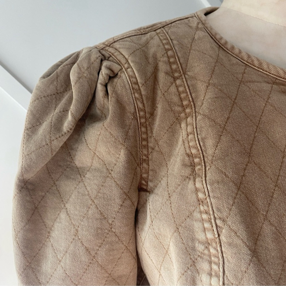 Veronica Beard Camilla Quilted Jacket Tan - S - Picture 7 of 14